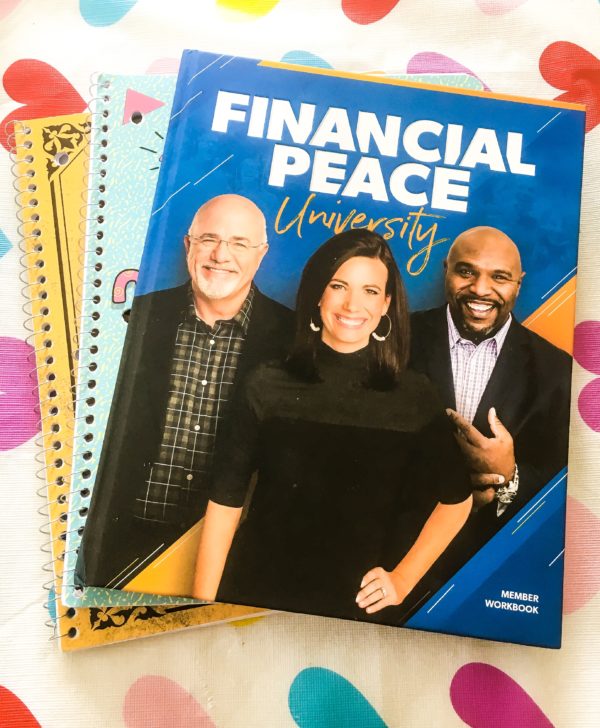 E. L. Lane's Financial Peace University Book and Notebooks